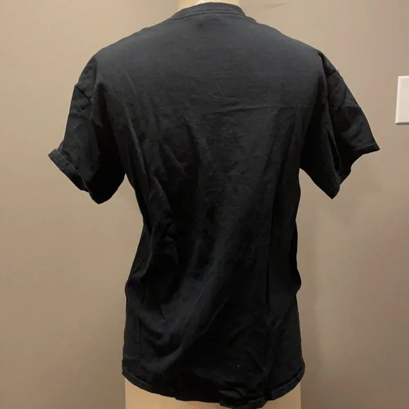 2% battery low black T-shirt (funny new dad shirt) - Picture 2 of 4